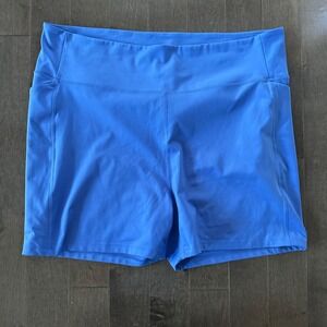 Girlfriend Collective Compressive Pocket Run Short Workout Blue Purple 4XL